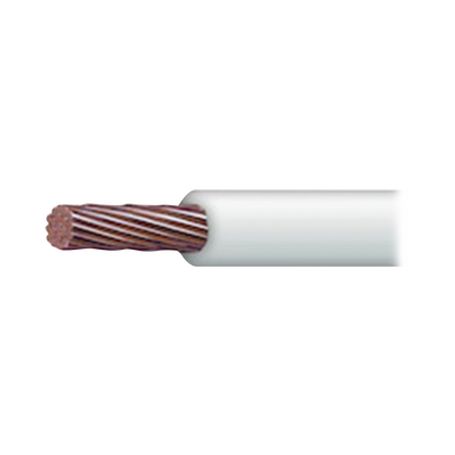 cable eléctrico 16 awg  color blanco conductor de cobre suave cableado aislamiento de pvc autoextinguiblebobina de 100 mts