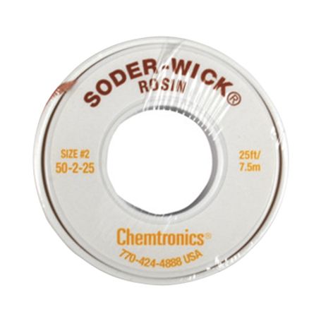 rollo de desoldar de 001 lb malla trenzada de 0060 de ancho por 75 m de largo con resina para alta absorción