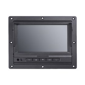 monitor y botones de 7 lcd  compatible con dvr móvil hikvision  conector tipo aviación