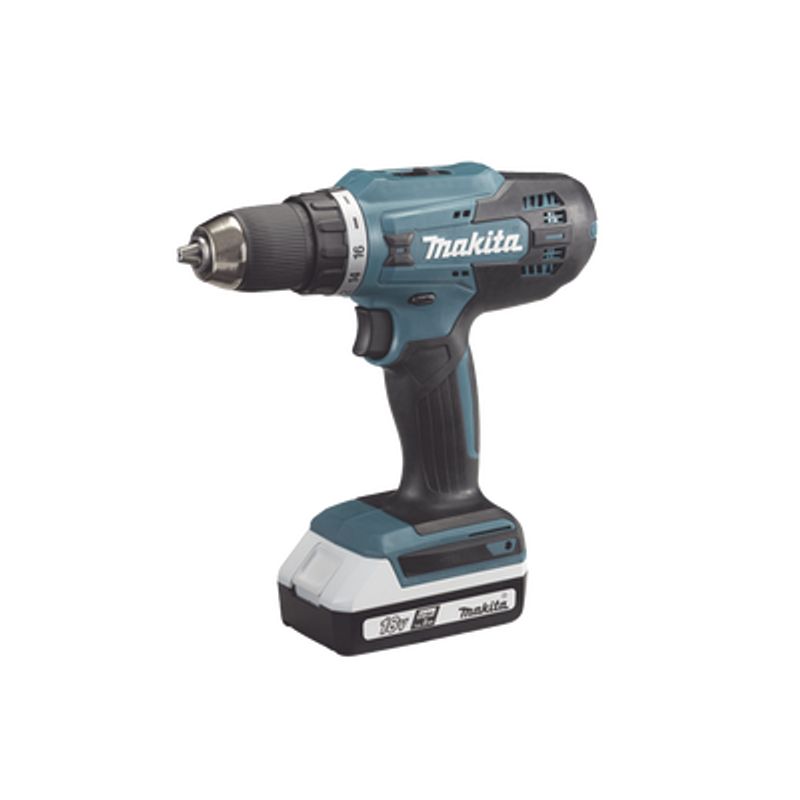 Taladro Inalámbrico Sin Carbones Broquero De 1/2 1700 Rpm 18v⎓ Torque 40 N.m C/2 Bat. (1.5ah) Y Cargador.