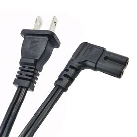 cable de alimentación eléctrica para 120240 vca  1 metro  2 clavijas tipo americano  conector en forma tipo l211191