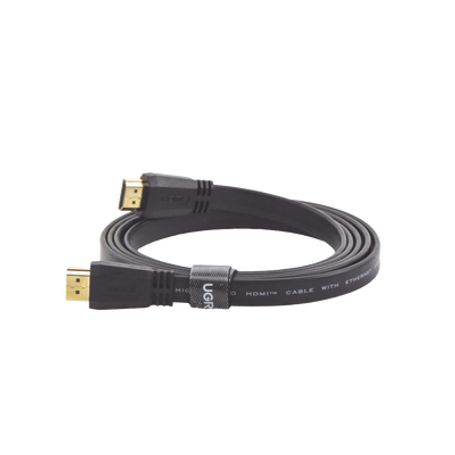 Cable Hdmi 2.0 Plano De 1.5 M / 4k60hz / Hdr / 3d / Hec (canal Ethernet Hdmi) / Arc (canal De Retorno De Audio / Color Profundo 