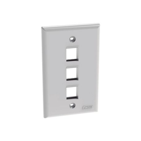 placa de pared vertical salida para 3 puertos keystone color blanco194819