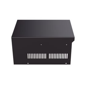 gabinete de acero en color negro para usar como base con radio aéreo ica120 y fuente de alimentación sec1223 207279