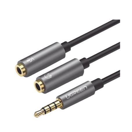 cable divisor en y  de 35 mm macho a dos salidas de 35 mm hembra  ctia trs  núcleo de cobre  tpe   longitud 20 cm  ideal para s