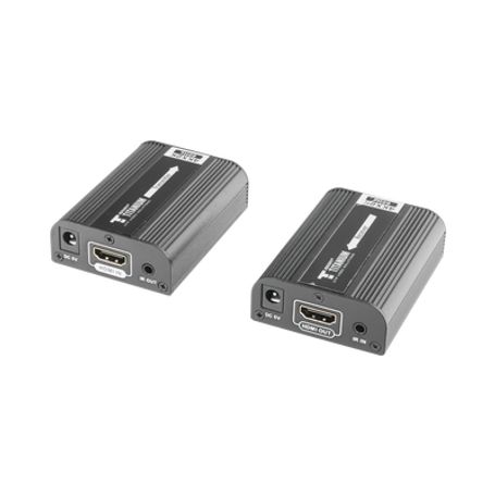 kit extensor hdmi para distancias de 30 metros  resolución 4k x 2k 30 hz cat 6 6a y 7  hdcp22  hdmi 20   soporta pcm hdbitt  so