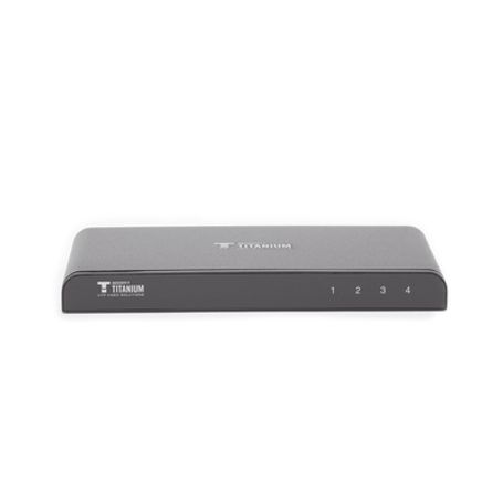 divisor splitter hdmi 4k de 1 entrada a 4 salidas simultaneas  soporta 4k×2k  soporta hasta 4 equipos con conexión en cascada  
