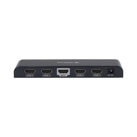 divisor splitter hdmi 4k de 1 entrada a 4 salidas simultaneas  soporta 4k×2k  soporta hasta 4 equipos con conexión en cascada  