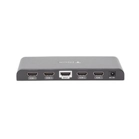 divisor splitter hdmi 4k de 1 entrada a 4 salidas simultaneas  soporta 4k×2k  soporta hasta 4 equipos con conexión en cascada  