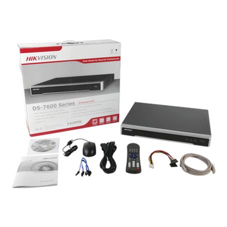 Nvr 12 Megapixel (4k) / 8 Canales Ip / 8 Puertos Poe / Soporta Cámaras Con Acusense / 2 Bahias De Disco Duro / Switch Poe 300 Mt