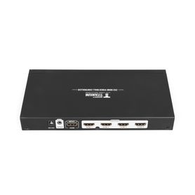 controlador de videowall  de 2 x 2  distribuye en 4 pantallas el video de 1 entrada hdmi   resolución 1080p a 60 hz  salida de 