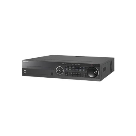 dvr 4 megapixel  16 canales turbohd  8 canales ip  8 bahias de disco duro  16 canales de audio  16 entradas de alarma  soporta 