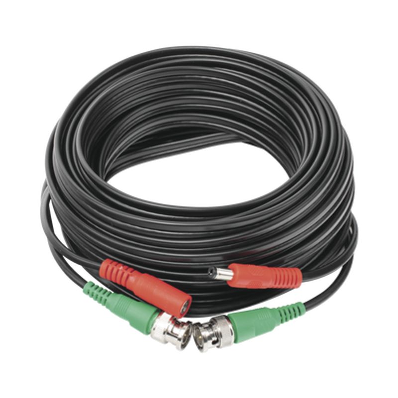 10 Metros / Cable Coaxial ( Bnc )  Alimentación / 100  Cobre / Para Cámaras 4k  / Uso Interior