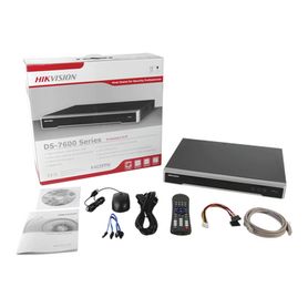 nvr 12 megapixel 4k  32 canales  16 puertos poe  soporta cámaras con acusense  hikconnect  2 bahias de disco duro  switch poe 3