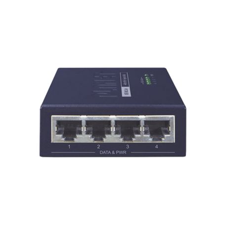 inyector high poe de 4 puertos gigabit de entrada 4 puertos poe 8023afat gigabit de salida para cada puerto hasta 30 w por inte