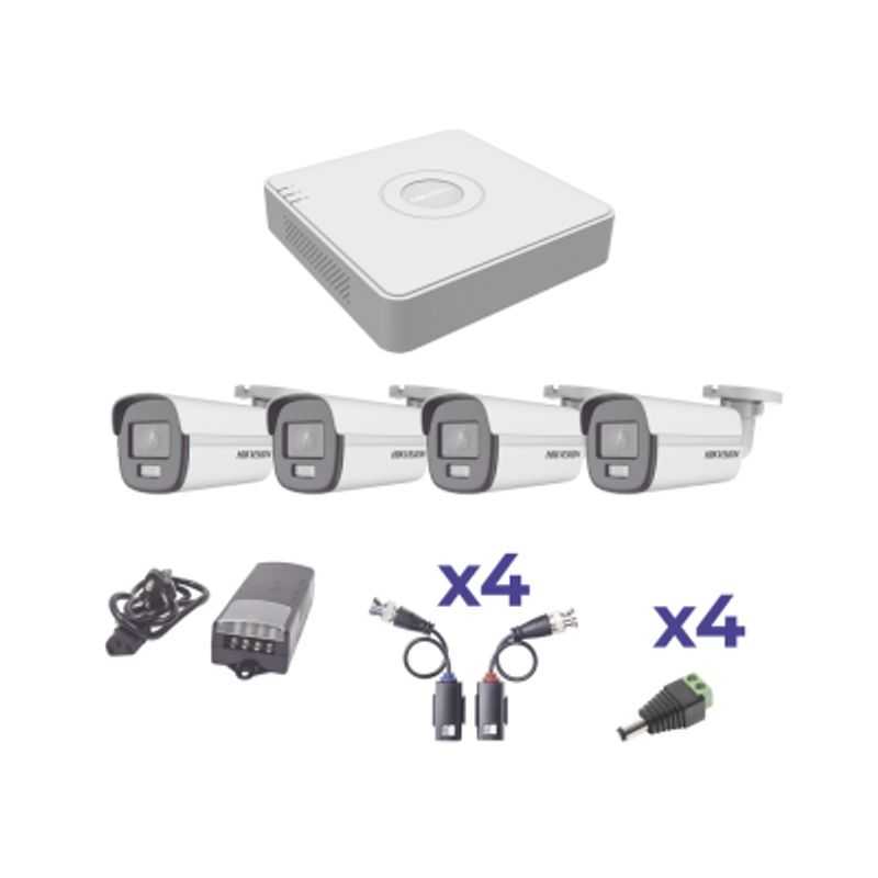 KIT DE VIDEO VIGILANCIA HIKVISION TURBO HD 8 CAMARAS 1080P + ACCESORIOS