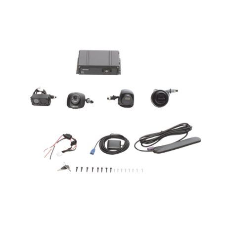 Kit Dvr Móvil 1080p / Incluye 4 Cámaras Turbohd / Soporta 4g / Gps / Soporta Memoria Sd