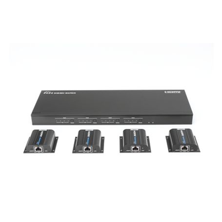 Matricial Y Extensor De Video Hdmi 4 X 4 / 4 Entradas Hdmi / 4 Salidas Hdmi Loop / 4 Salidas Rj45 Para Extender La Senal 40 Metr Matricial Y Extensor De Video Hdmi 4 X 4 / 4 Entradas Hdmi / 4 Salidas Hdmi Loop / 4 Salidas Rj45 Para Extender La Senal 40 Metr
