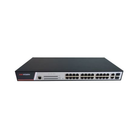 switch poe  administrable  24 puertos 10100 mbps poe  2 puertos 101001000 mbps  2 puertos sfp de uplink  380 w