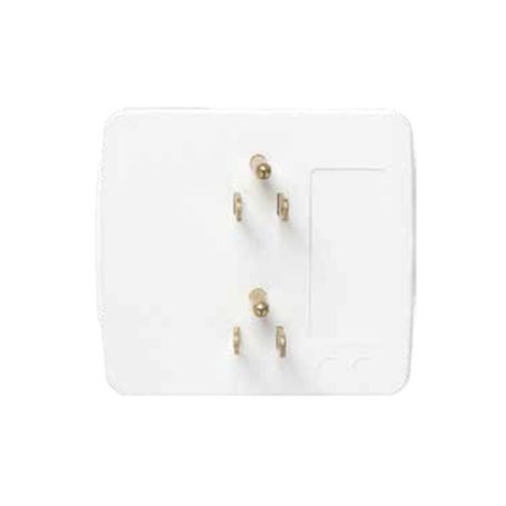 Multicontacto Para Pared Con 6 Contactos Color Blanco125 V /15 A