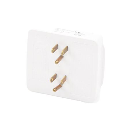 Multicontacto Para Pared Con 6 Contactos Color Blanco125 V /15 A