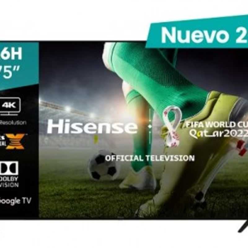 Televisor Hisense 75A6H 75 pulgadas LED 4K UHD  3840 x 2160 Pixeles SMART GOOGLE TL1 