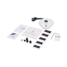 fisheye ip 12 megapixel  dewarping  lente immervision  180°  360°  wdr 120 db  heat map  exterior ip67  ik10  entrada y salida 