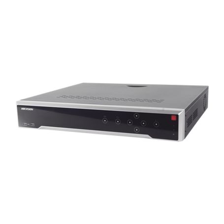 nvr 8 megapixel 4k  32 canales ip  8 bahias de disco duro hasta 8 tb  2 tarjetas de red  hdmi en 4k  2 salidas hdmi  entrada y 