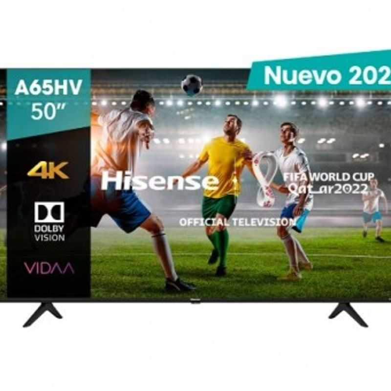 Televisor Hisense 50A65HV 50 pulgadas LED 4K UHD 3840 x 2160 Pixeles SMART VIDAA TL1 