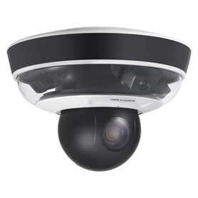 mini domo panovu 2 megapixel  1 ptz 10x zoom  3 lentes panorámicos 360°  h265  ip66  poe  posicionamiento 3d  microsd155709