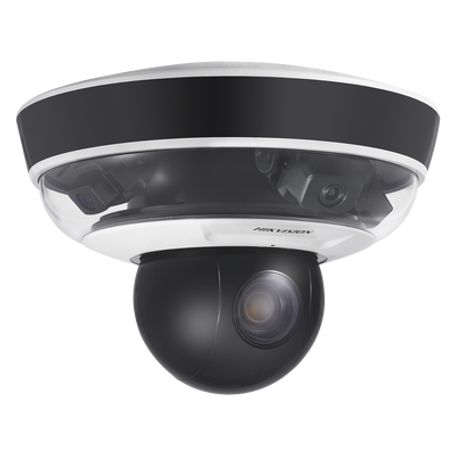 mini domo panovu 2 megapixel  1 ptz 10x zoom  3 lentes panorámicos 360°  h265  ip66  poe  posicionamiento 3d  microsd155709