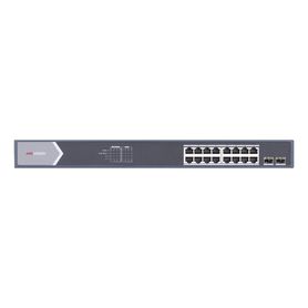 switch gigabit poe  no administrable  16 puertos 101001000 mbps poe  2 puertos sfp de uplink  125 watts 209392