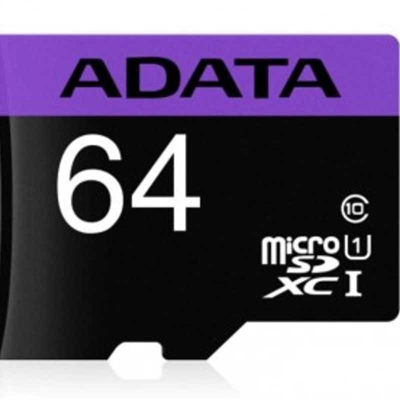 Memoria Micro SD ADATA UHSI U1 64 GB 30 MB/s 10 MB/s Negro TL1 