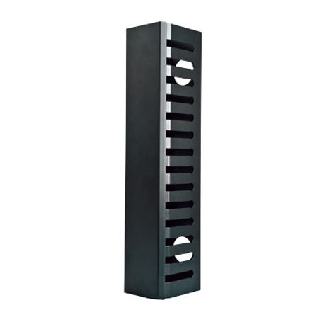 organizador de cable vertical chico de 13 unidades rack