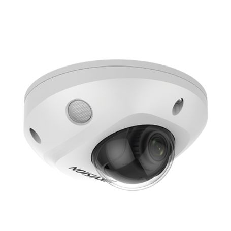 mini domo ip 2 megapixel  lente 28 mm  15 mts ir exir  micrófono integrado exterior ip66  ik08  poe  audio y alarmas  h265  vid