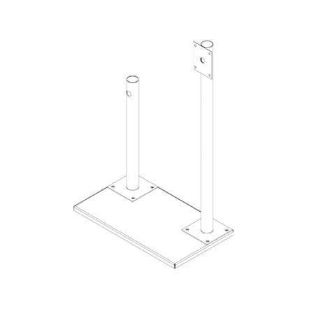 base de demostración para antena force y cámara hikvision