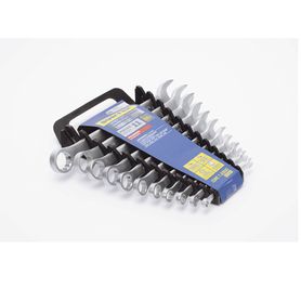 juego de llaves combinadas en rack con 11  piezas en pulgadas de cromo con acabado satinado170268