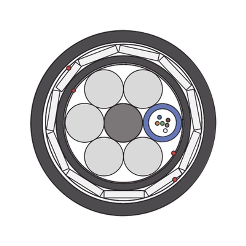 Kilómetro De Fibra Óptica Aérea (adss) G.652d Armada Anti Roedor Dieléctrica Monomodo 6 Hilos Span 200 Kilómetro De Fibra Óptica Aérea (adss) G.652d Armada Anti Roedor Dieléctrica Monomodo 6 Hilos Span 200
