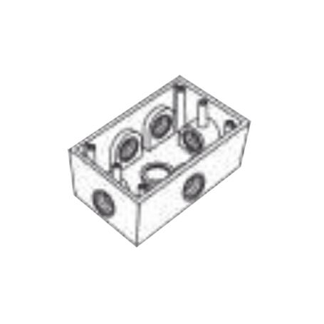 caja condulet fs de 12 127 mm con seis bocas a prueba de intemperie183631