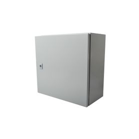 gabinete de acero ip66 uso en intemperie 400 x 400 x 200 mm con placa trasera interior de metal y compuerta inferior atornillab