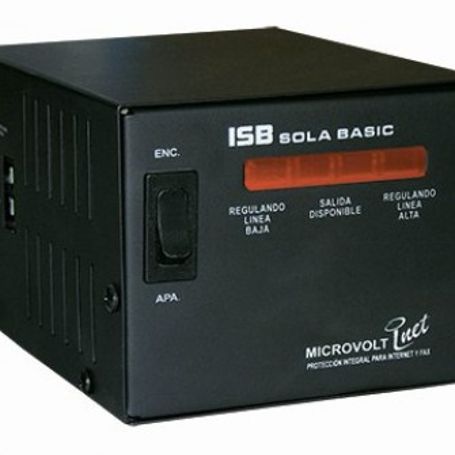 Regulador Industrias Sola Basic MICROVOLT 2000 VA Negro Hogar y Oficina 2000 VA TL1 