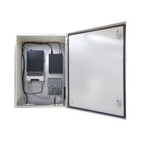 gabinete de acero ip66 uso en intemperie 500 x 700 x 250 mm con placa trasera interior metálica y compuerta inferior atornillab