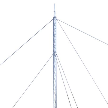 Kit De Torre Arriostrada De Techo De 12 M Con Tramo Stz30 Galvanizado Electrolitico (no Incluye Retenida).