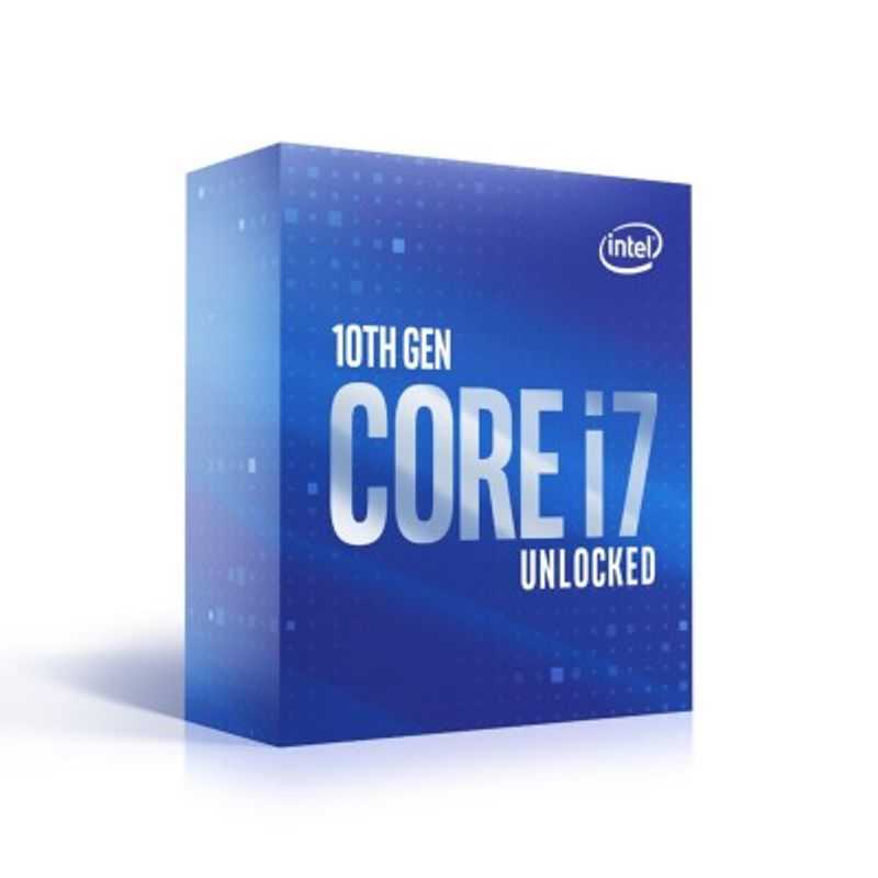 Procesador Intel Core i710700K 3.80GHz 8 núcleos Socket 1200 16 MB Caché. Comet Lake. (REQUIERE VENTILADOR. COMPATIBLE MB CHIPSE