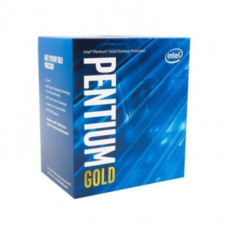 Procesador Intel Pentium Gold G6400 4.00GHz 2 núcleos Socket 1200 4 MB Caché Comet Lake. (COMPATIBLE CON MB CHIPSET 400 Y 500) T