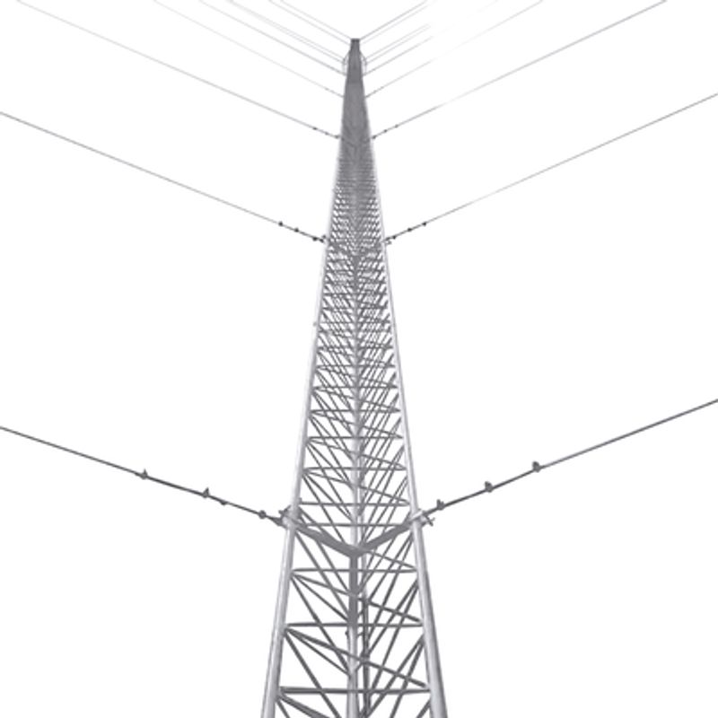 Kit De Torre Arriostrada De Piso De 9 M Altura Con Tramo Stz30 Galvanizado Electrolitico (no Incluye Retenida).