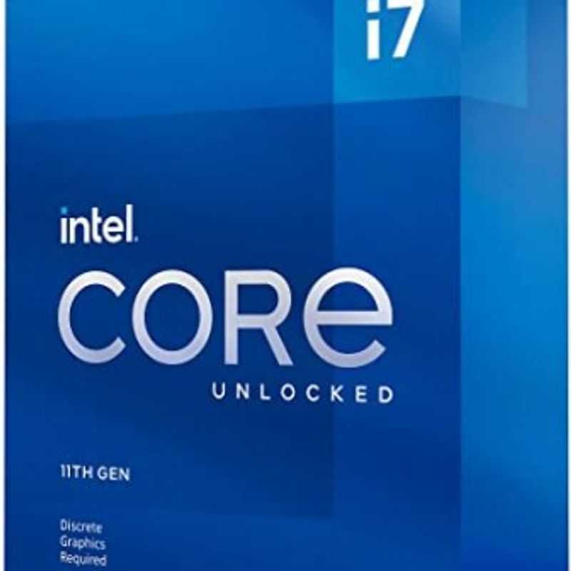 Procesador Intel Core i711700KF 3.60GHz 8 núcleos Socket 1200 16 MB Caché. Rocket Lake. (REQUIERE TARJETA DE VIDEO Y VENTILADOR.