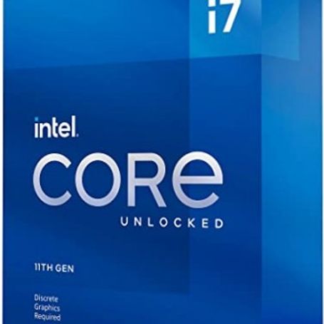 Procesador Intel Core i711700KF 3.60GHz 8 núcleos Socket 1200 16 MB Caché. Rocket Lake. (REQUIERE TARJETA DE VIDEO Y VENTILADOR.