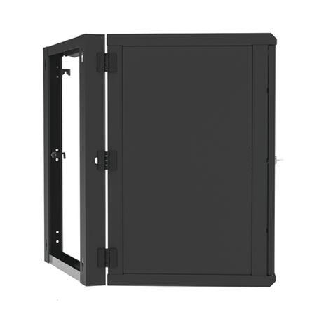 Gabinete Abatible De Pared (con Marco Trasero) Con Rack 19 De 16 Unidades. Ventana De Cristal Templado.