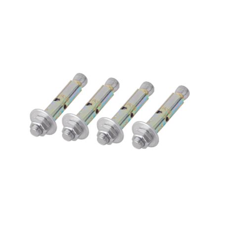 kit de 4 piezas de taquete tipo barrenancla con tornillo de 38 x 3 con taquete de 12